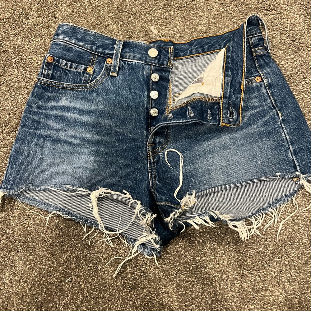 Levi’s X Revolve 501 High Rise Short with buttonfly size 27